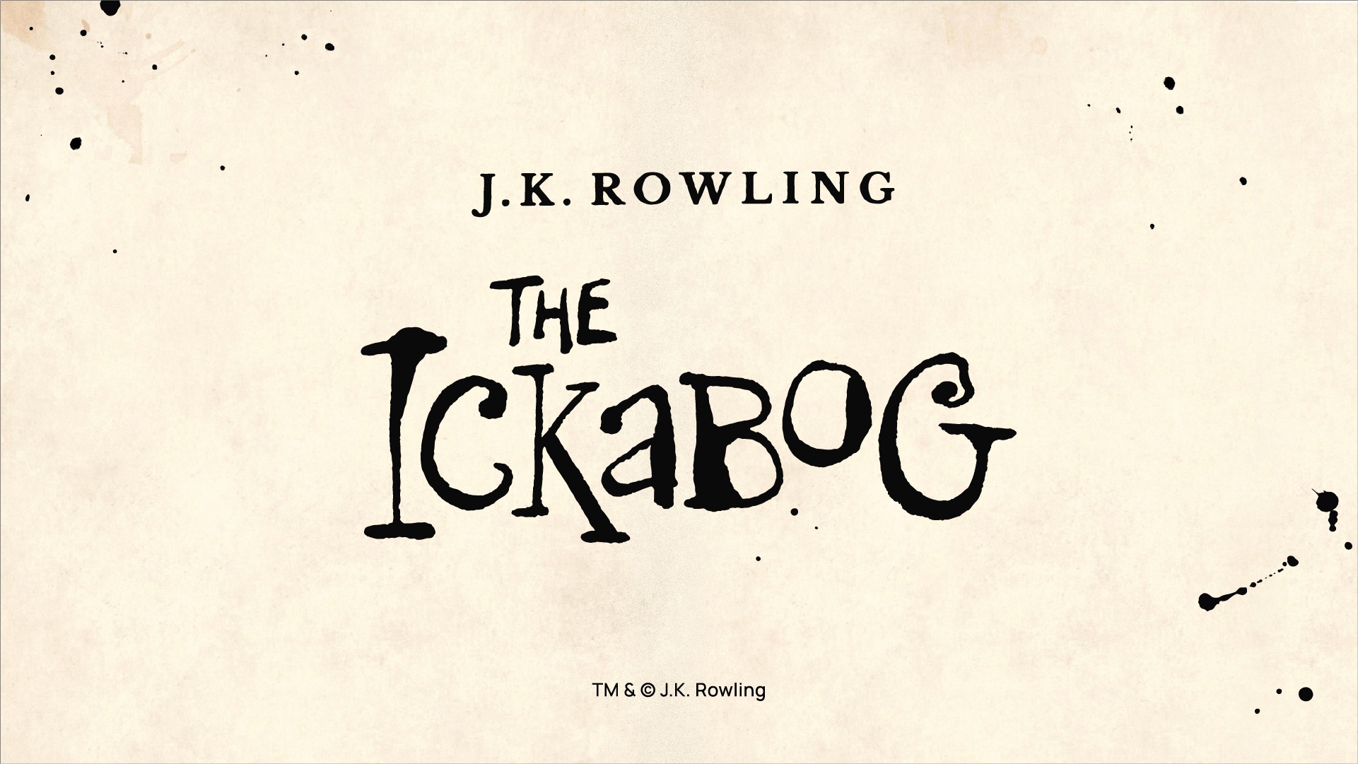 J.K. Rowling anuncia livro gratuito The Ickabog