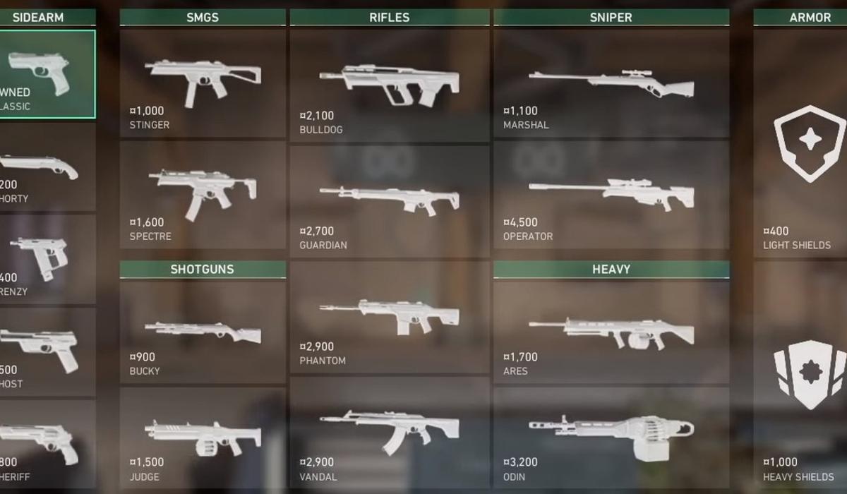 Valorant Armas
