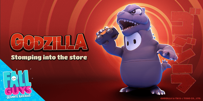 Fall Guys: Ultimate Knockout | Anunciado skin crossover do Godzilla em comemoração ao Godzilla Day