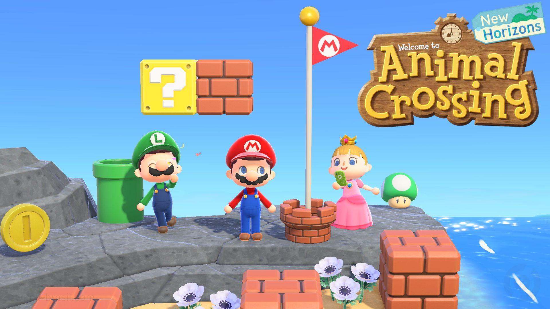 Animal Crossing: New Horizons | Ganhará atualização com diversos itens de Super Mario