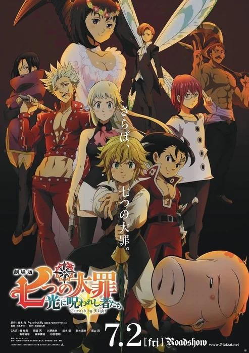 Seven Deadly Sins: Cursed By Light | Novo filme ganha seu primeiro teaser e pôster