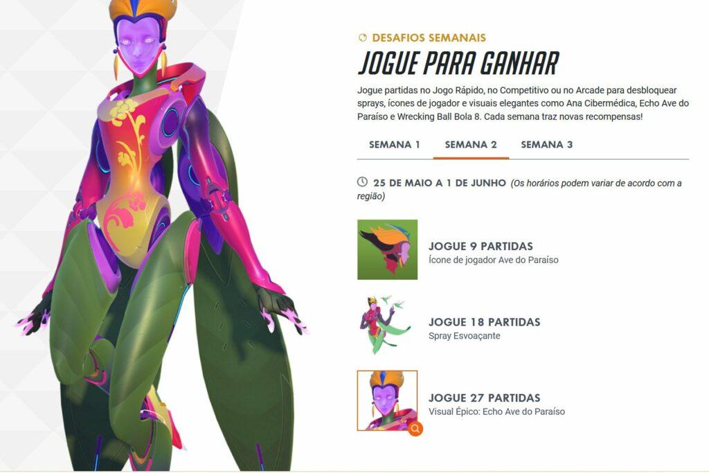 Overwatch | Desafio "Echo Ave do Paraíso" segue com as comemorações de aniversário