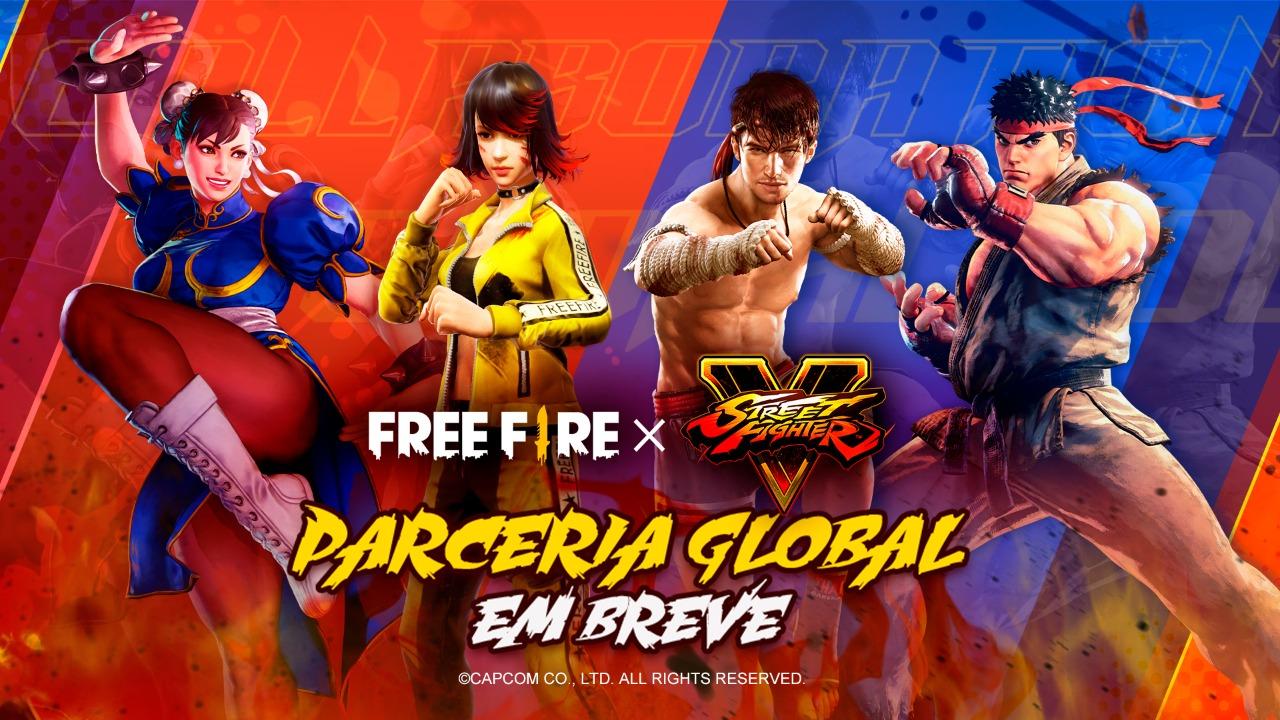 Garena anuncia crossover de Free Fire com Street Fighter V!
