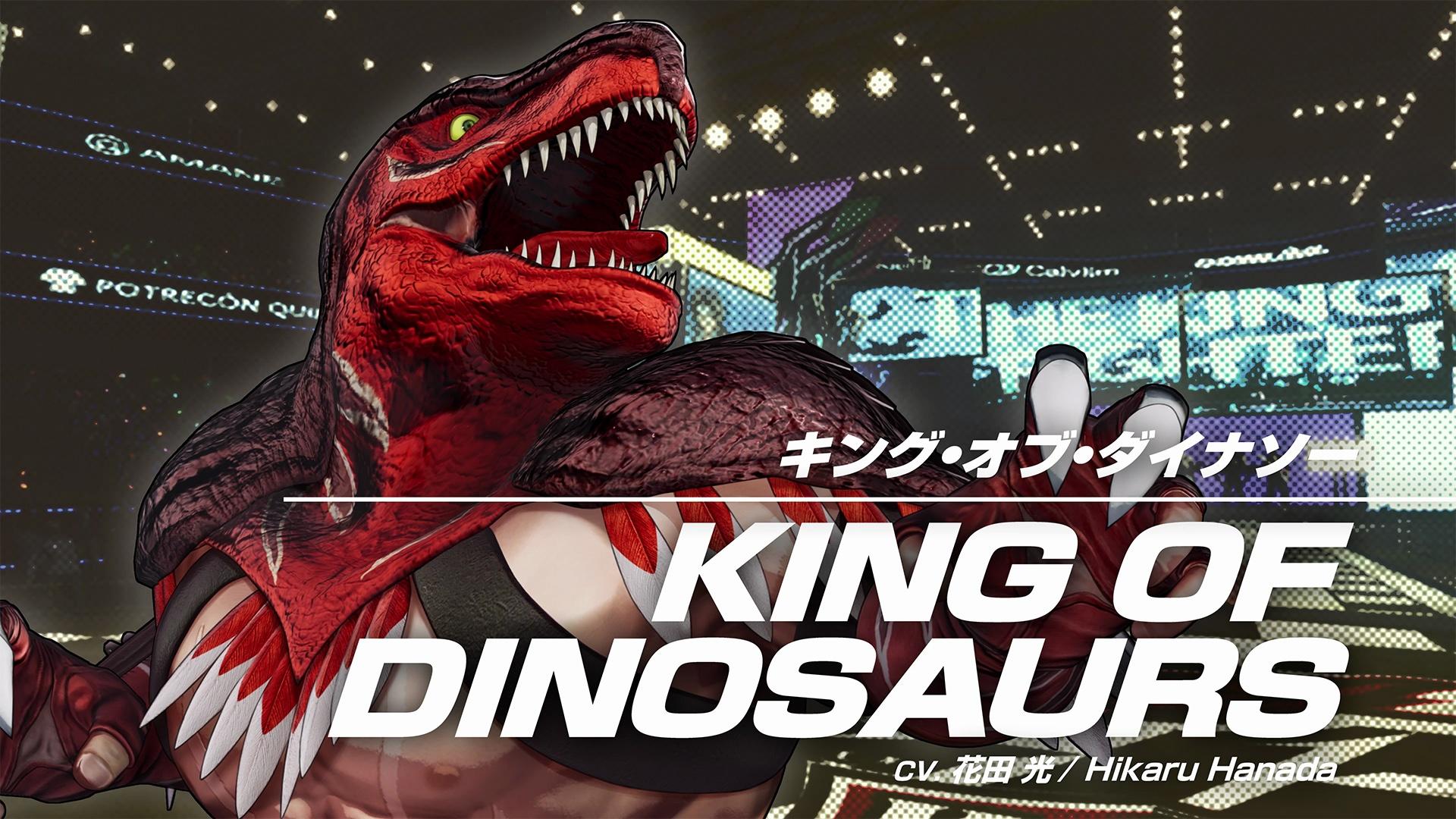 The King of Fighters XV | King of Dinosaurs é confirmado no jogo!