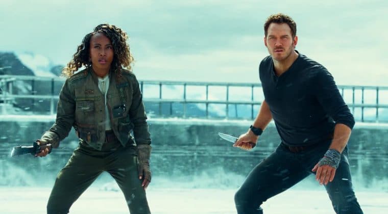 Jurassic World: Domínio | Chris Pratt e DeWanda Wise são destaque em nova foto do longa
