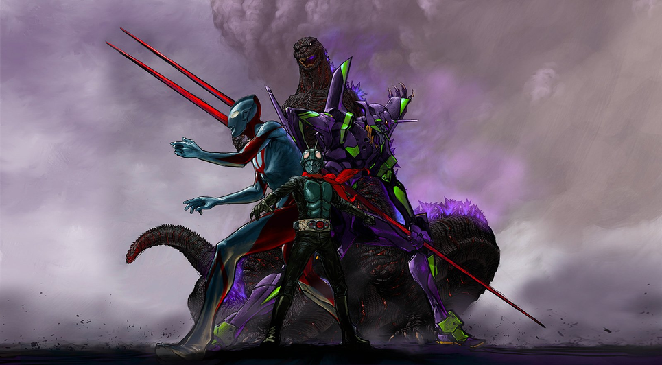 Shin Japan Heroes Universe | Godzilla, Ultraman, Evangelion e Kamen Rider se unem neste crossover!