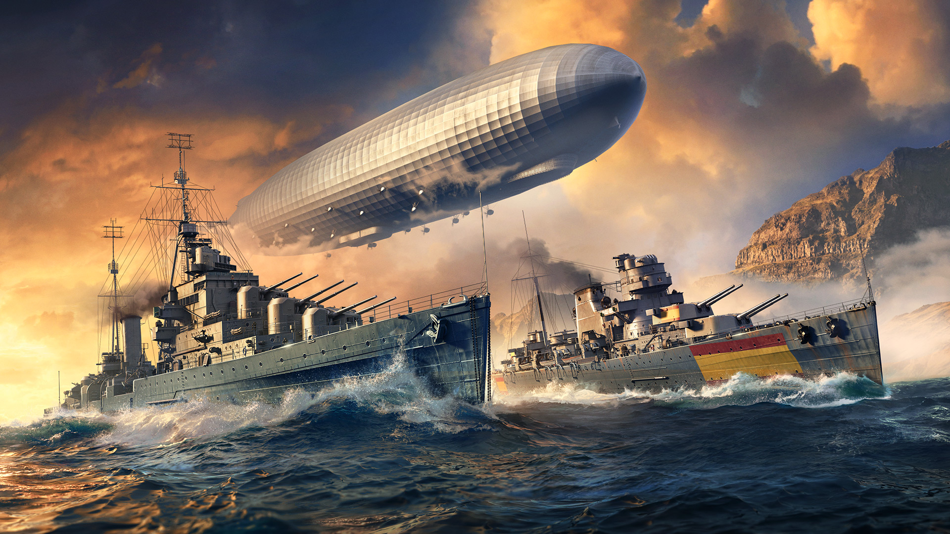 World of Warships sobe aos céus com superporta-aviões e traz novo tipo de batalha Corrida de Dirigível
