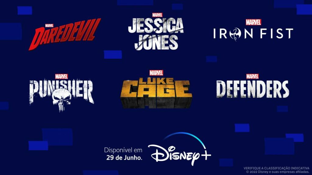 Séries da Marvel pela Netflix chegam em Junho no Disney+