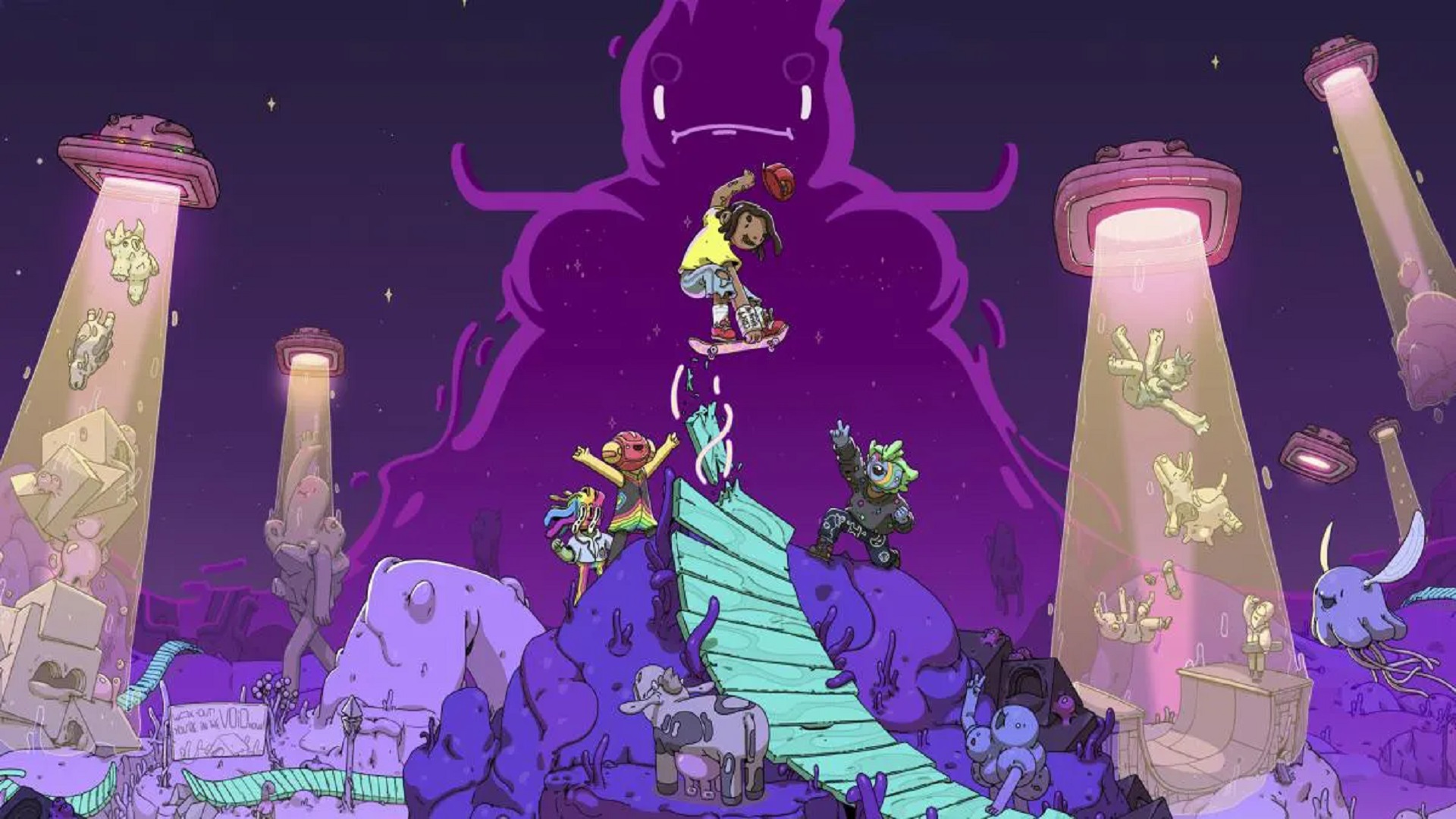 OXENFREE chega a OlliOlli World com nova expansão OlliOlli World: VOID Riders
