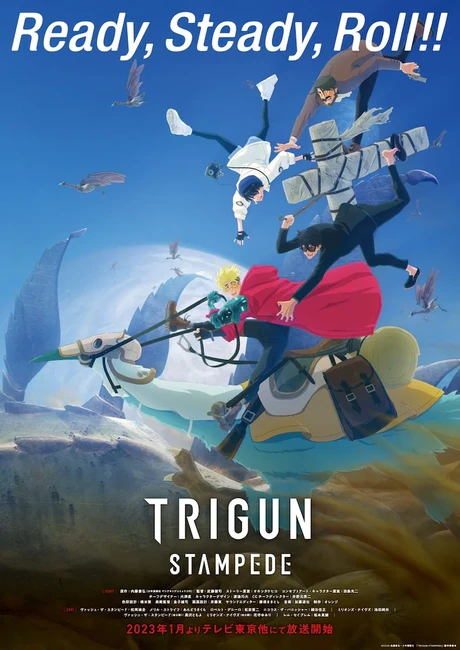 Trigun Stampede | Revelado trailer inédito, novo cartaz e previsão de estreia para janeiro