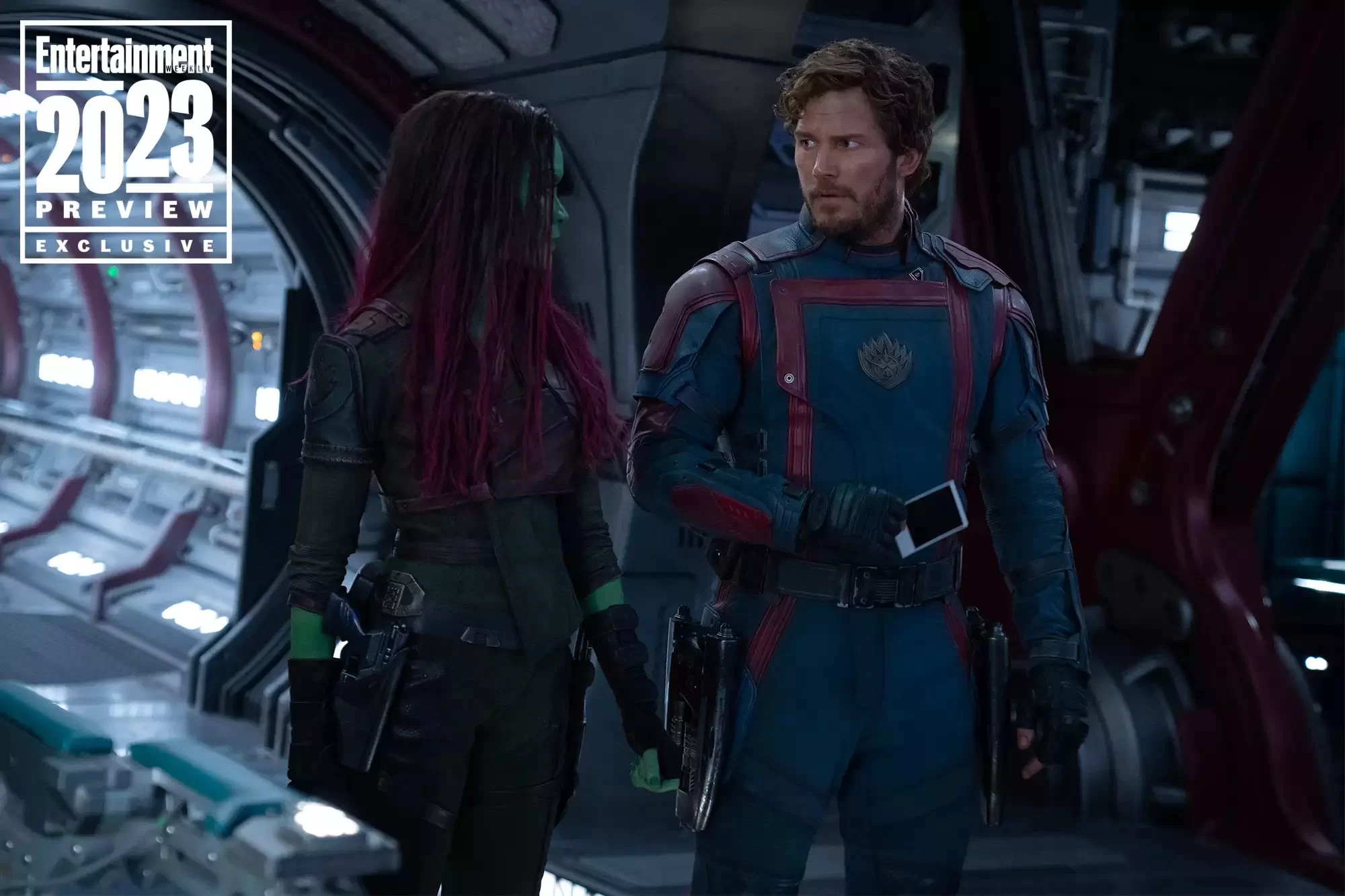 Guardiões da Galáxia Vol. 3 | EW revela foto do filme com Peter Quill e Gamora