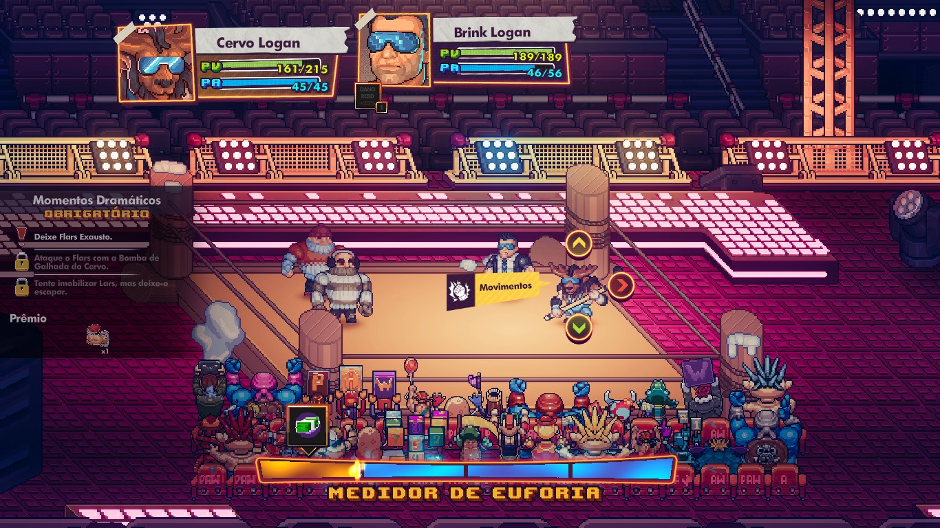 WrestleQuest | Um pixel art com JRPG e wrestling!