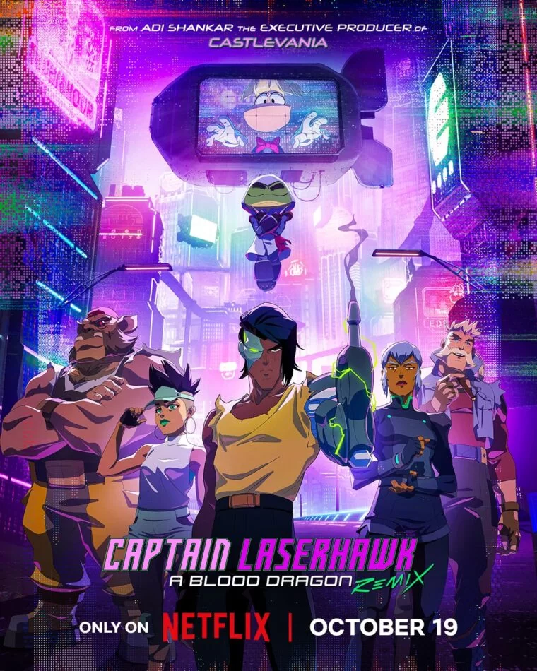 Capitão Laserhawk: Remix Blood Dragon | Animação da Netflix com a Ubisoft ganha trailer