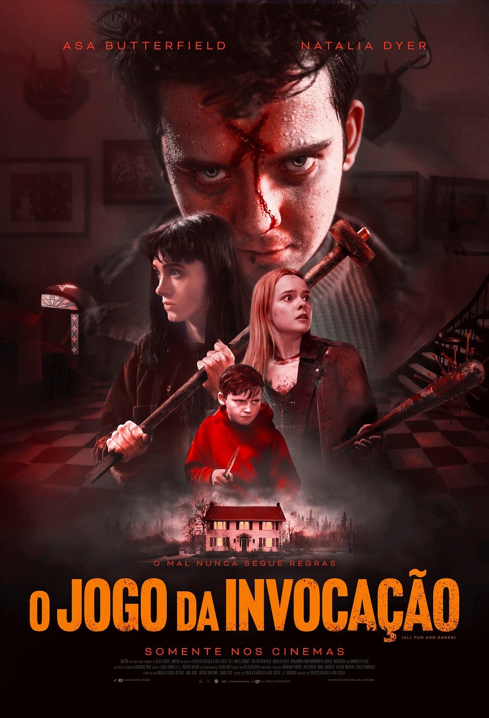 O Jogo da Invocação | Terror estrelado por Asa Butterfield e Natalia Dyer ganha cartaz