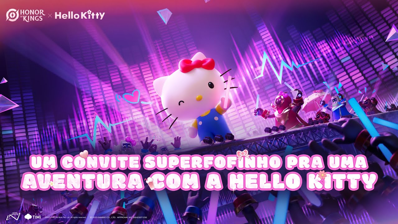 Honor of Kings anuncia colaboração com a Sanrio e traz visuais temáticos da Hello Kitty ao jogo