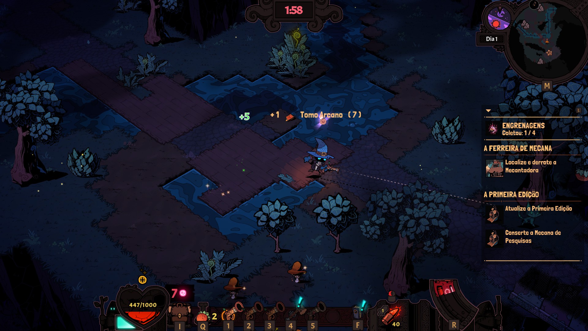 Wizard with a Gun: um sandbox de sobrevivência mágico e divertido