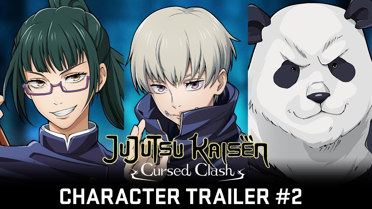 Jujutsu Kaisen Cursed Clash | Maki Zen’in, Toge Inumaki e Panda são destaque em novo trailer
