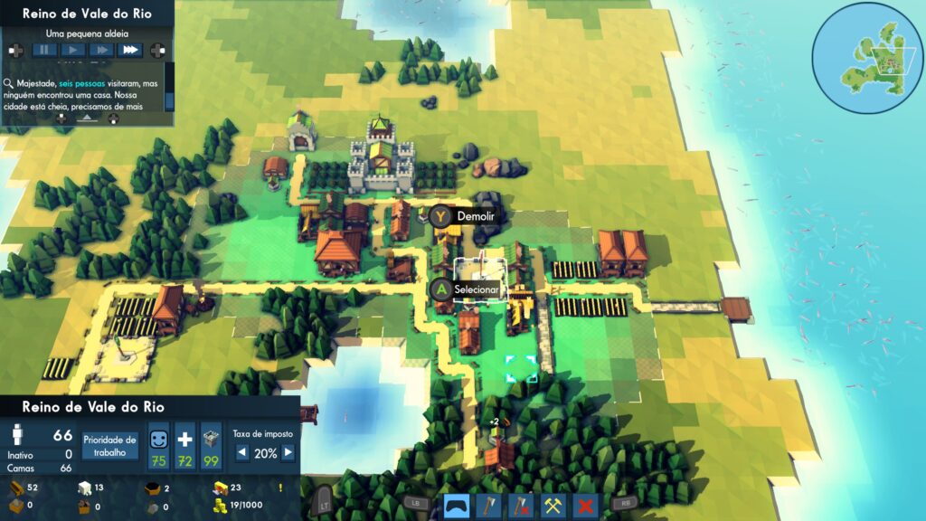 Kingdoms & Castles: um simpático e relaxante construtor de reinos