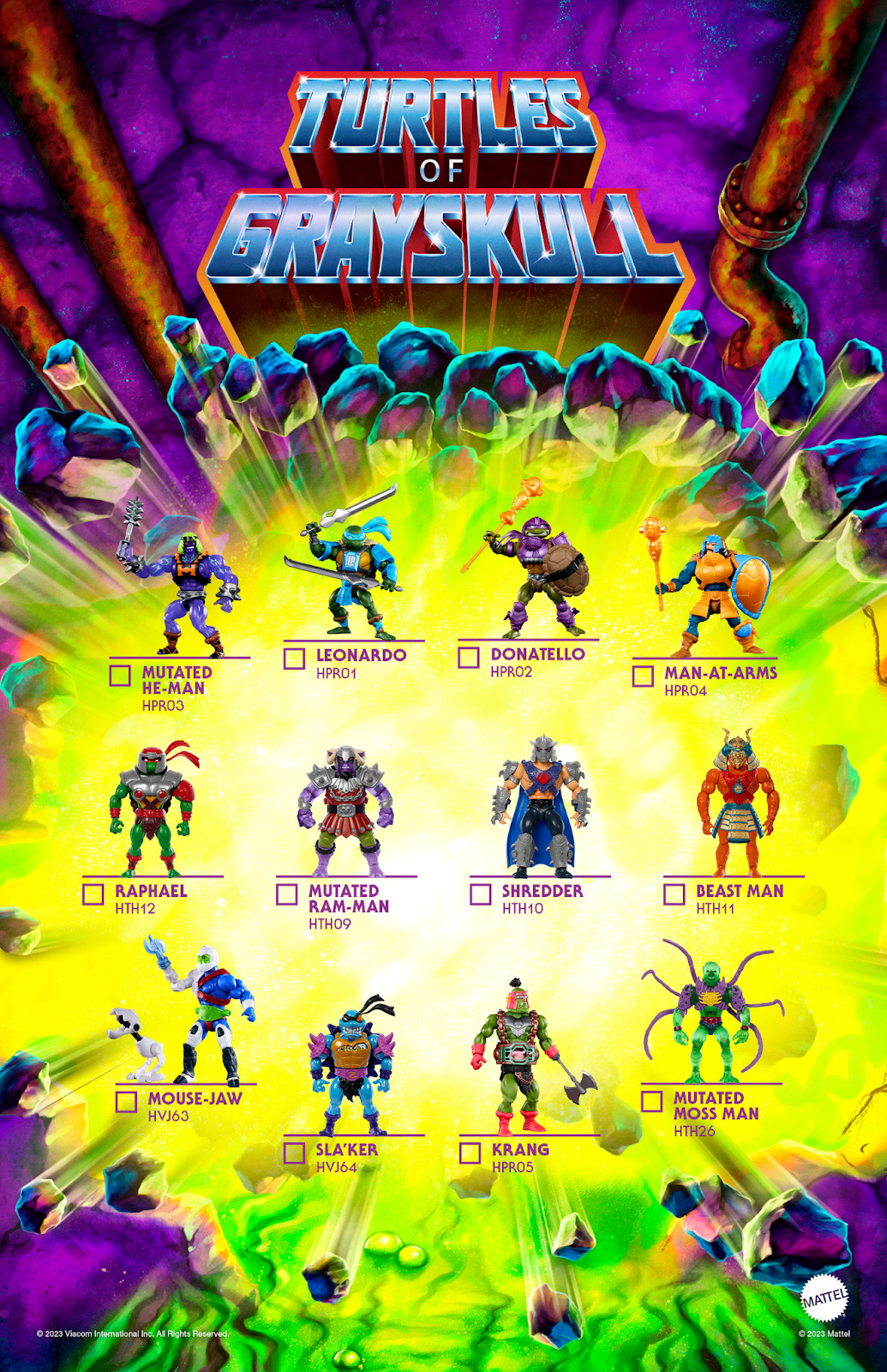CCXP23 | Mattel lança linha Turtles of Grayskull no evento
