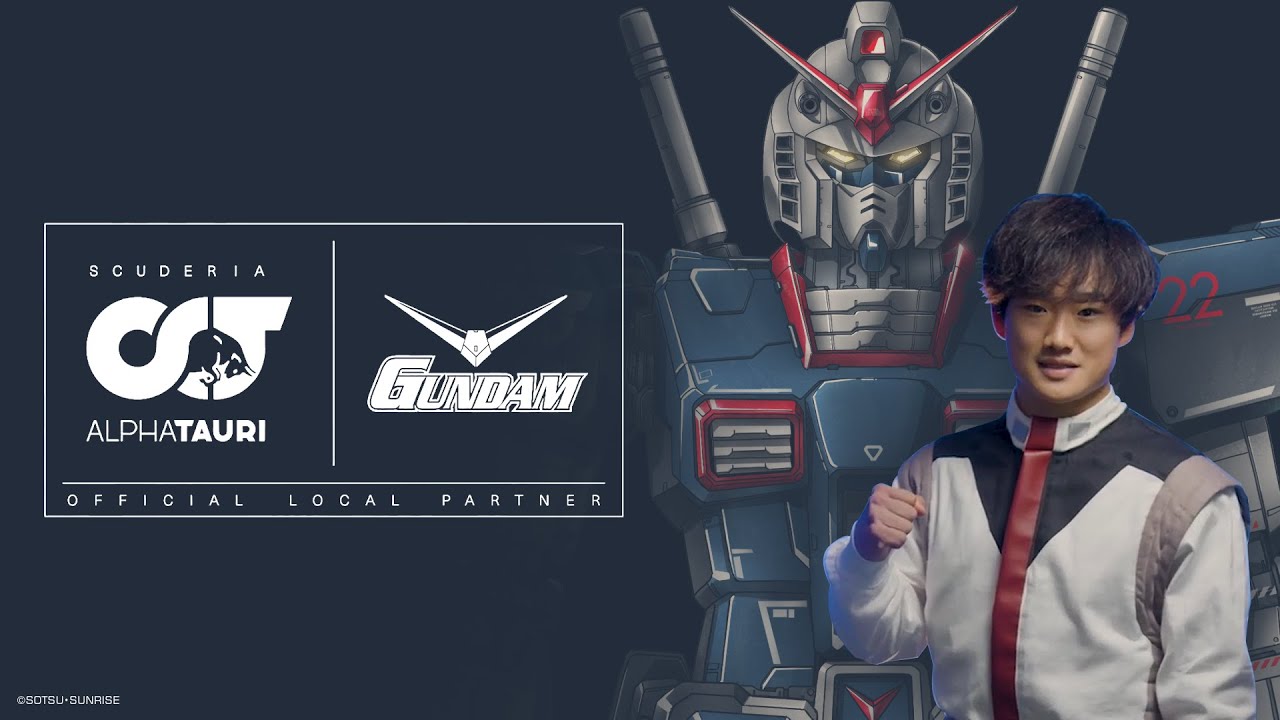 GUNDAM chega à Fórmula 1 em parceria com a Scuderia AlphaTauri