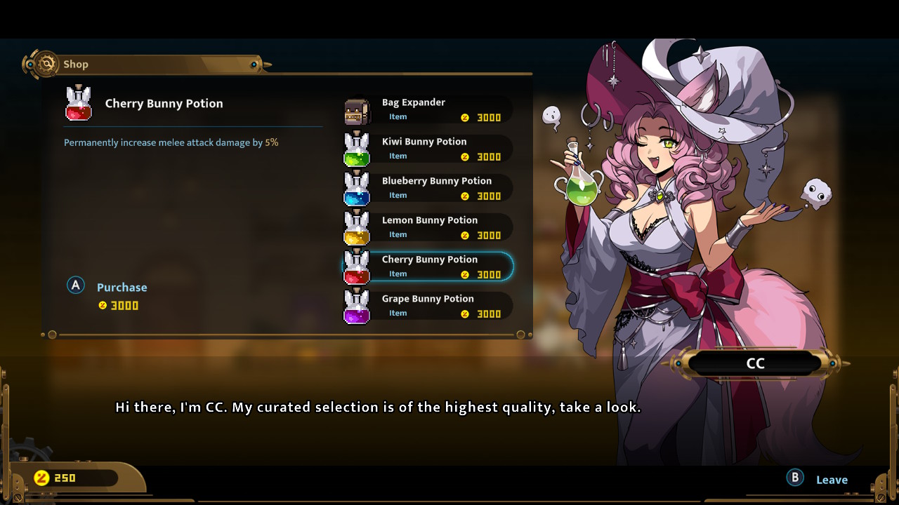 Review: TEVI, um metroidvania de bullet hell com visual anime