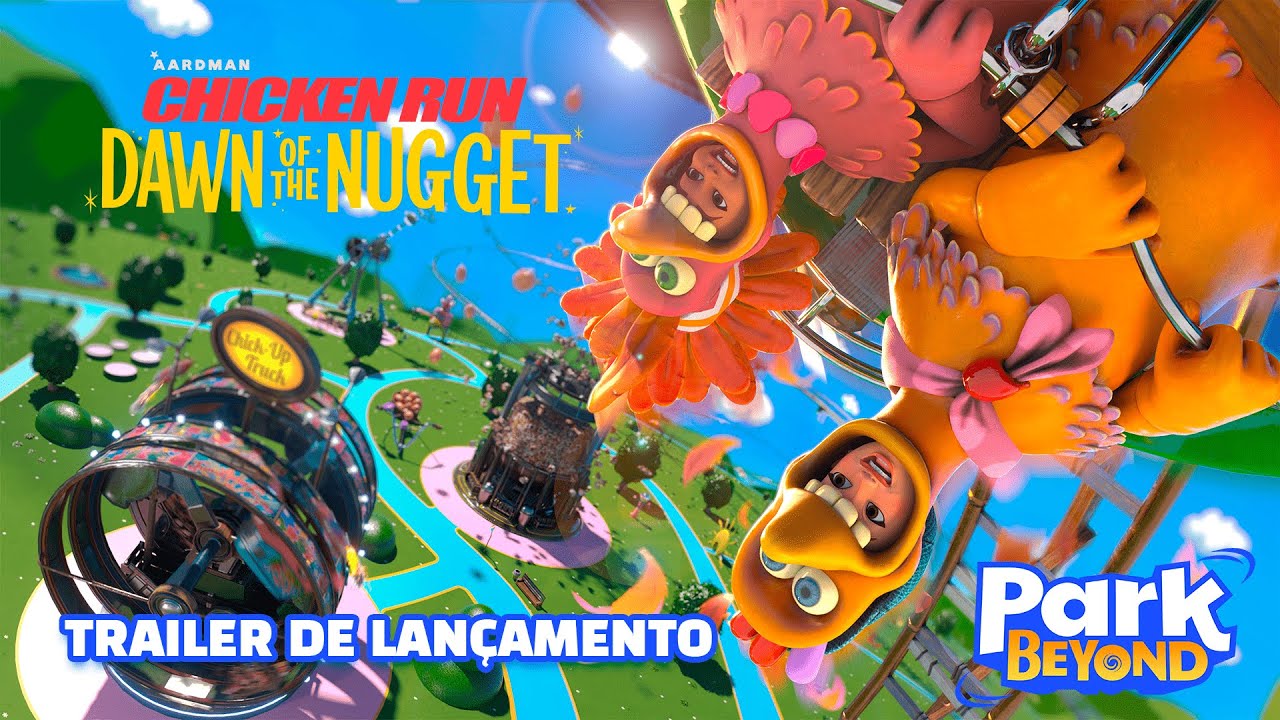 DLC Mundo Fuga das Galinhas: A Ameaça dos Nuggets já disponível em PARK BEYOND