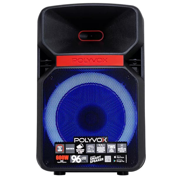Polyvox lança caixa de som bluetooth com luzes e bateria de longa duração