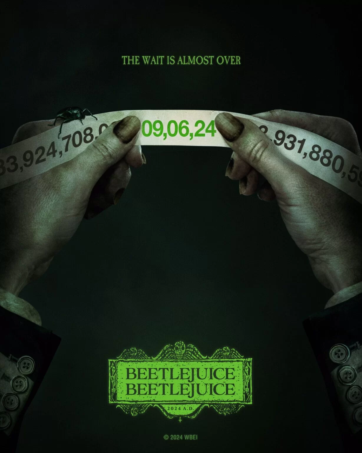 Beetlejuice está de volta! Confira o pôster e o nome da sequência do clássico de Tim Burton