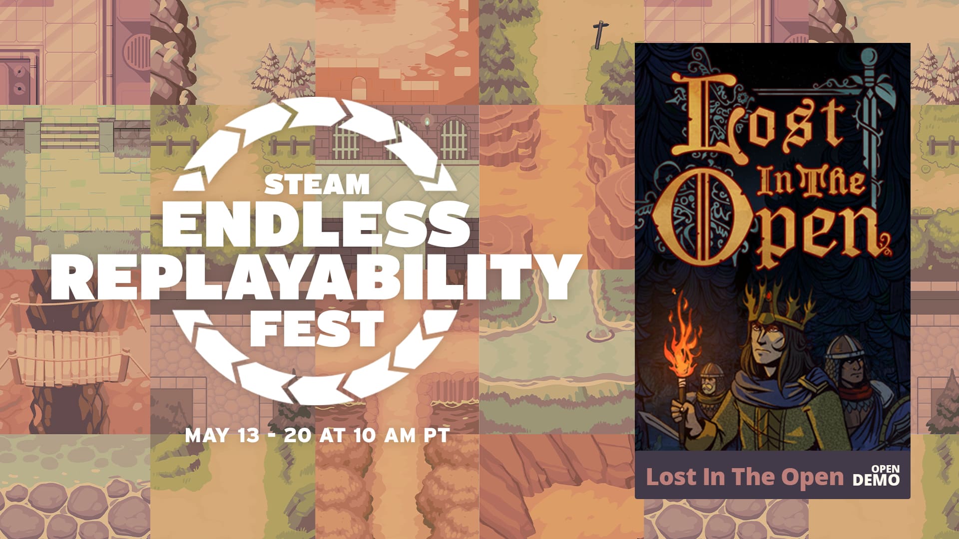 Demo de Lost In The Open chega no Steam’s Endless Replayability Fest!
