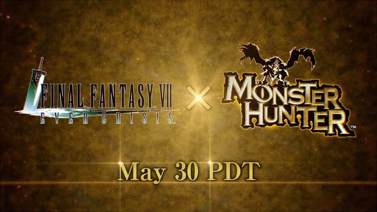 FINAL FANTASY VII EVER CRISIS e Monster Hunter anunciam colaboração