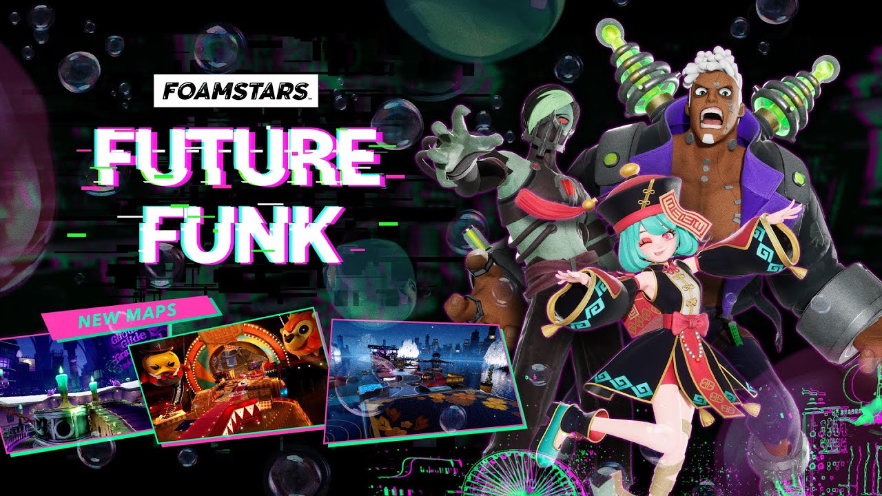 Square Enix Lança Nova Temporada de Foamstars: “Future Funk” com Três Novos Mapas