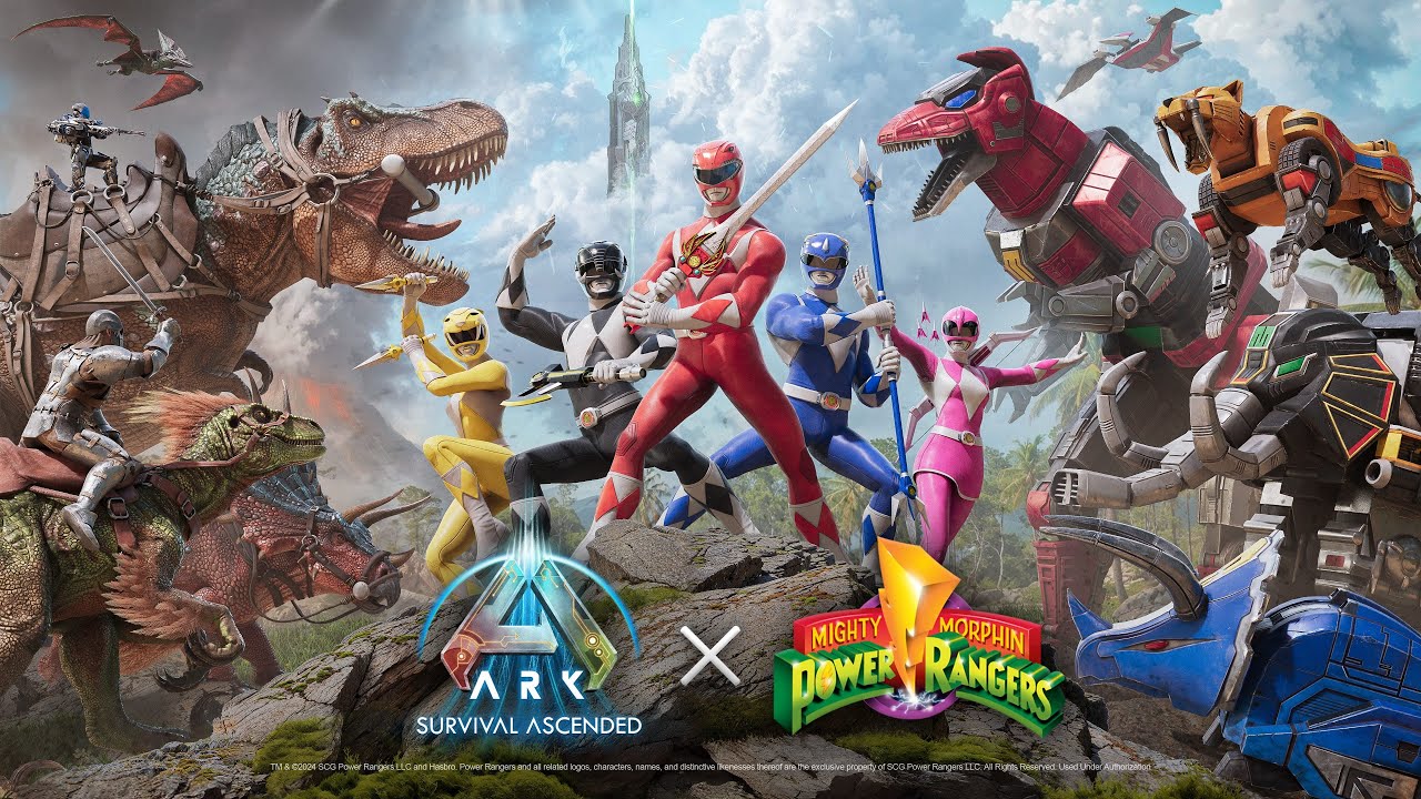 ARK: Survival Ascended anuncia colaboração com Power Rangers