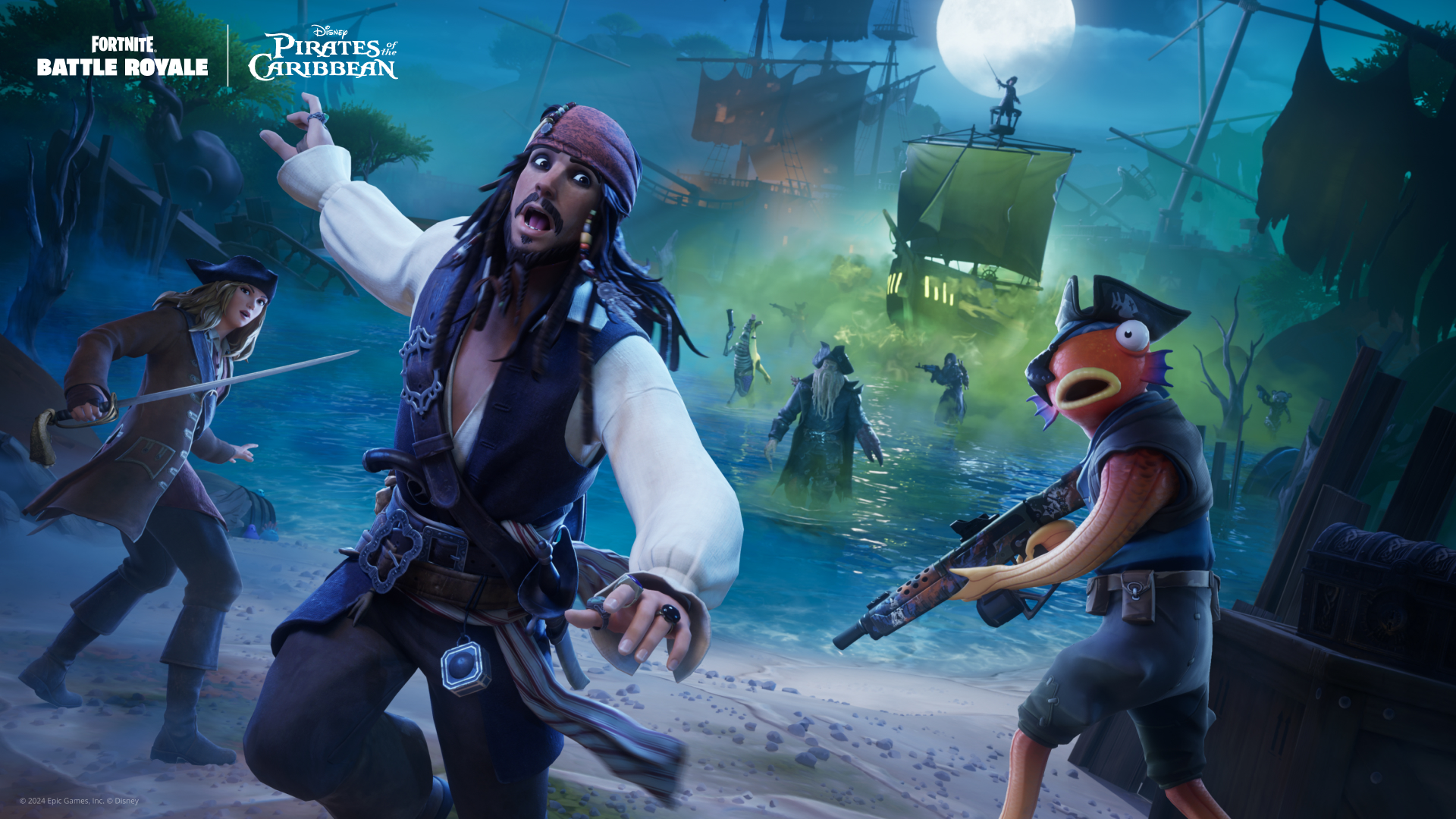 Fortnite Navega em Novas Águas com Jack Sparrow e Piratas do Caribe!