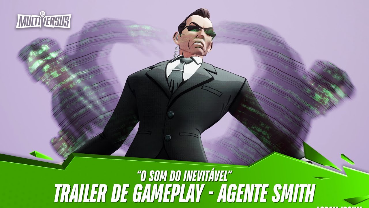 Agente Smith ganha trailer e data para chegar no MultiVersus!