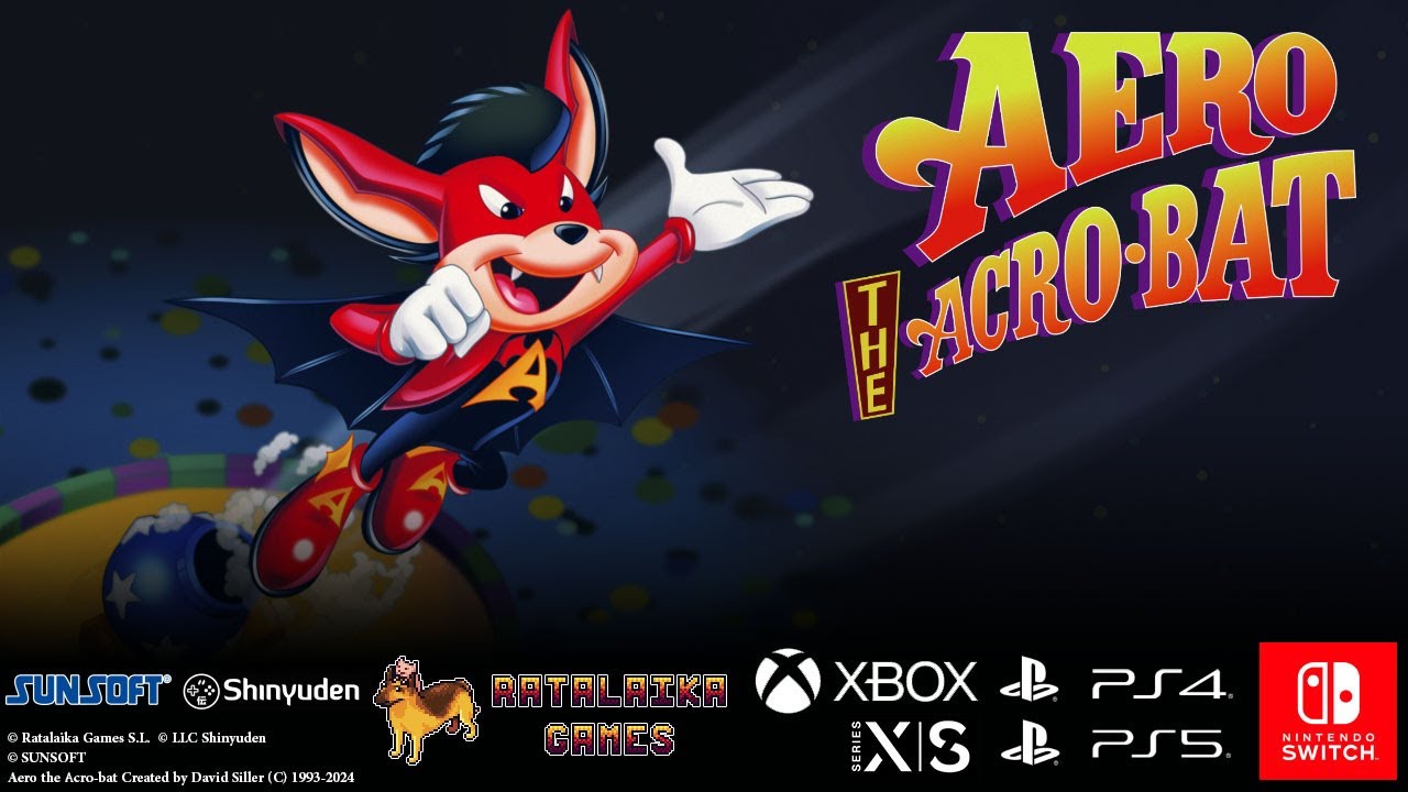 Aero the Acro-Bat, jogo clássico, chega em agosto para PS4, PS5, XONE, Series e Switch
