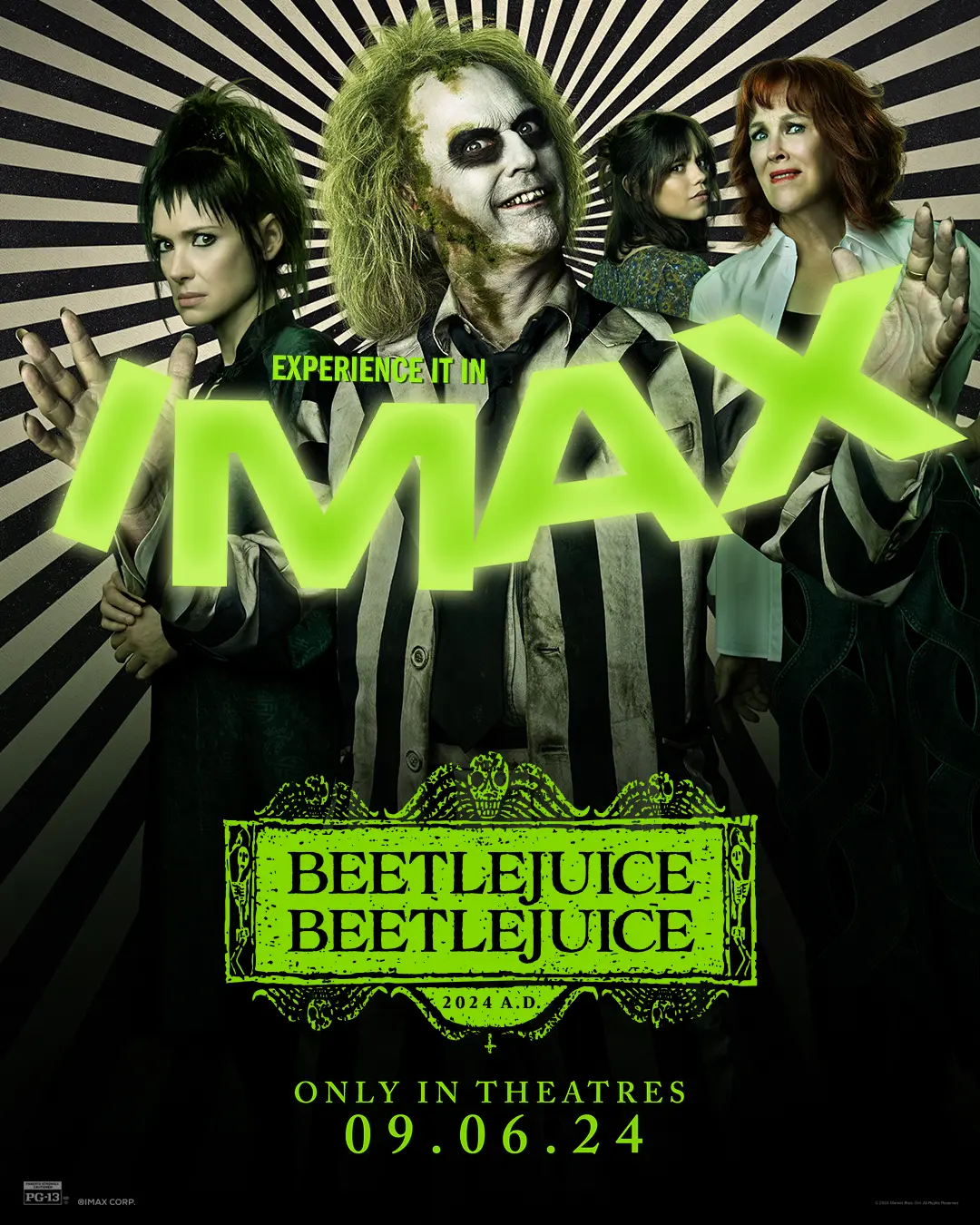 Espíritos e Estilos: Novos Cartazes de Beetlejuice 2 Preparam o Retorno do Espírito Zombeteiro