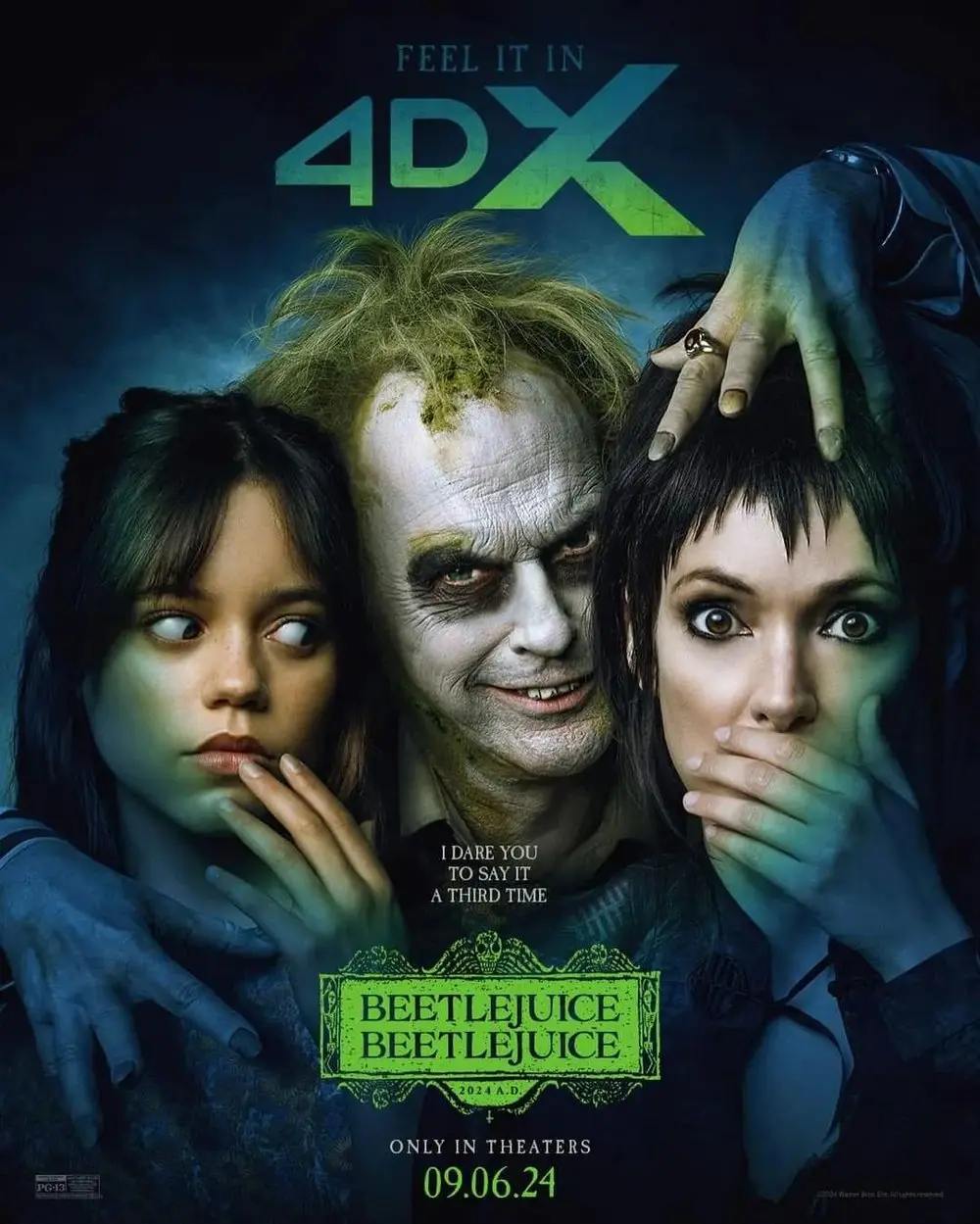 Espíritos e Estilos: Novos Cartazes de Beetlejuice 2 Preparam o Retorno do Espírito Zombeteiro