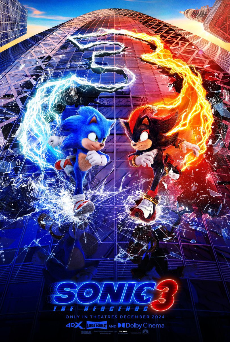 Sonic 3: Shadow é o Grande Destaque no Primeiro Trailer do Novo Filme