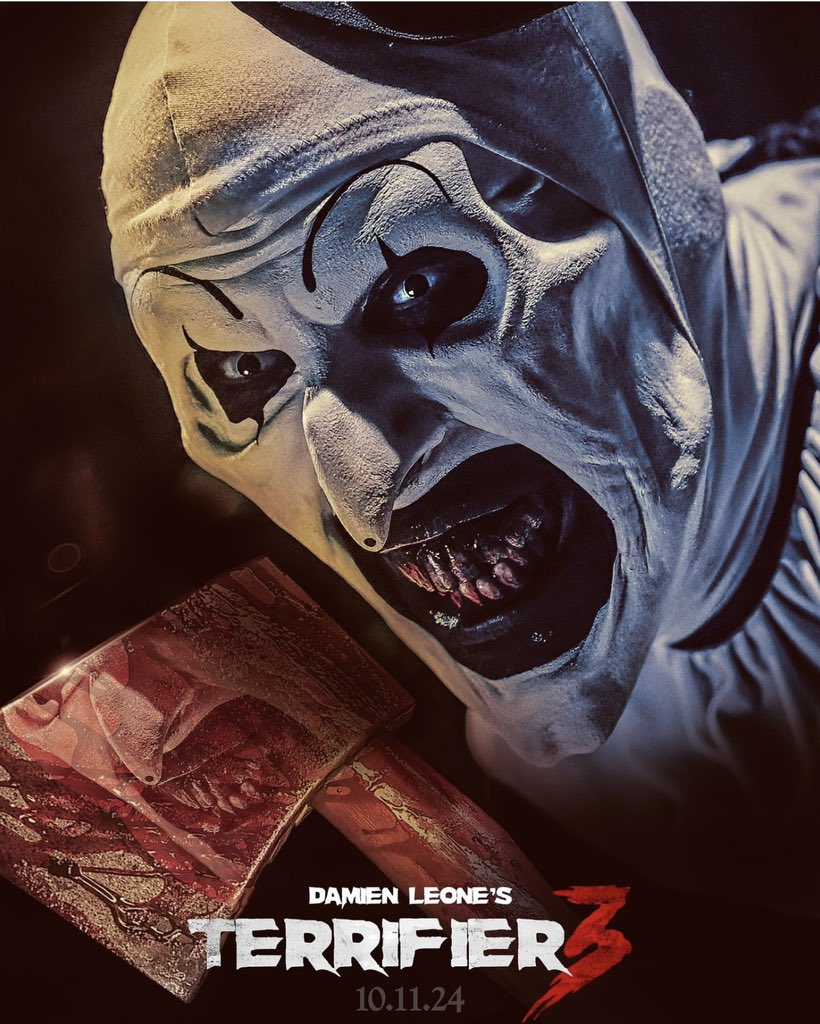 Palhaço Sinistro Retorna: Novo Cartaz de "Terrifier 3" Prepara o Clima de Terror para o Natal