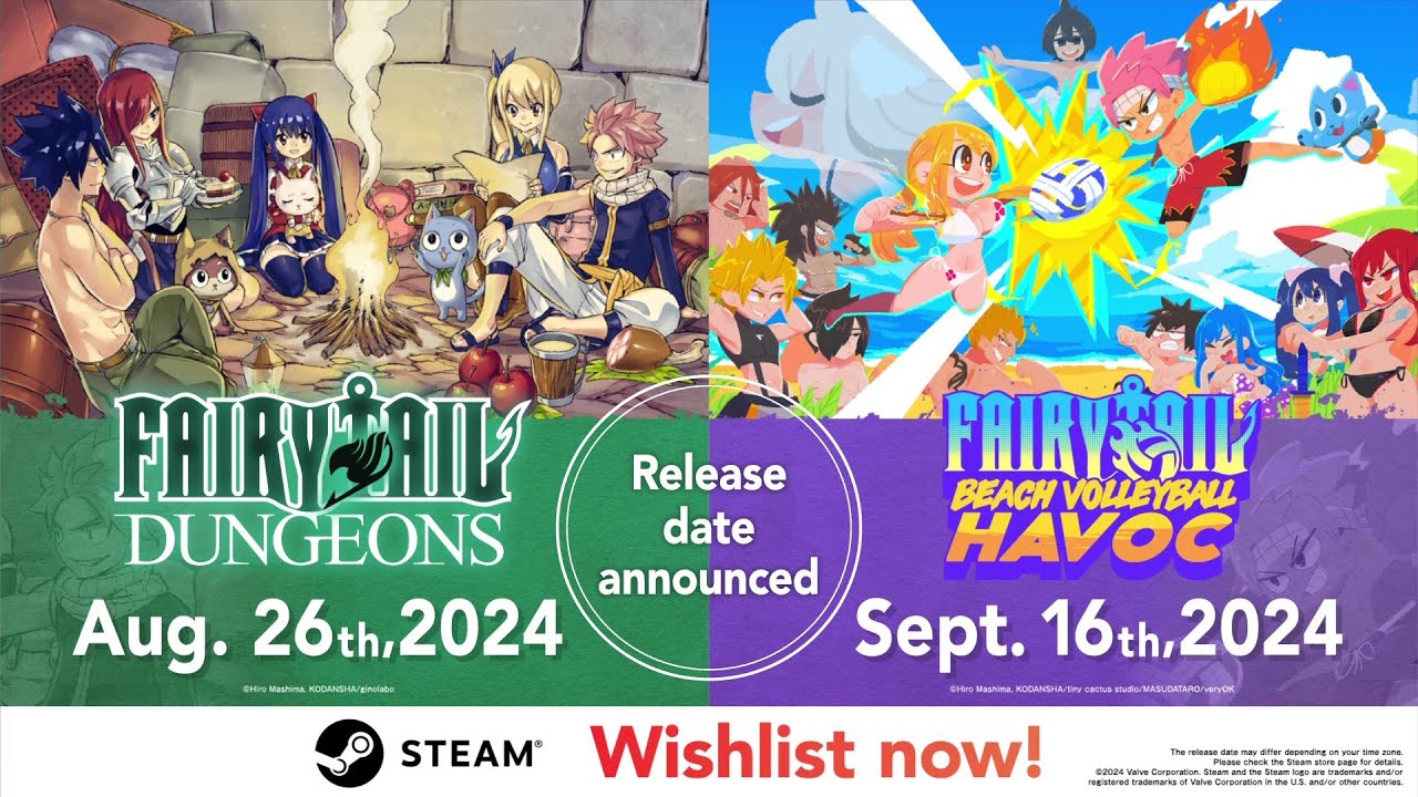 Magia e Esporte: Dois Jogos de Fairy Tail Chegam ao PC em Breve!