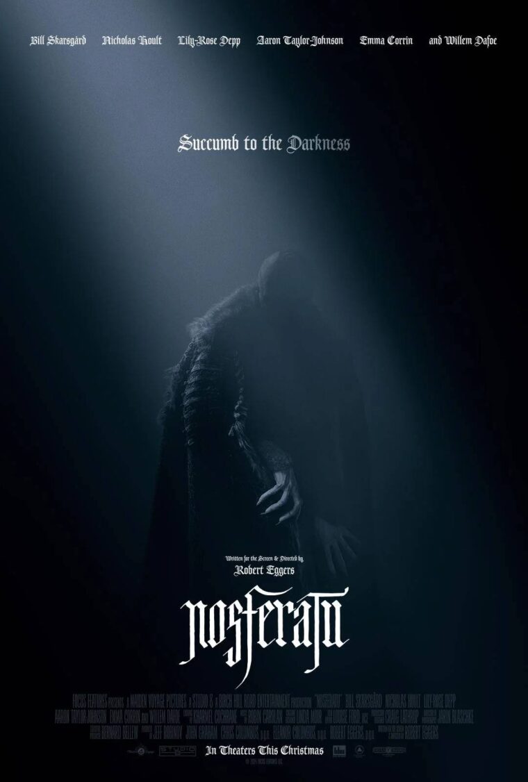 Novo Cartaz de Nosferatu Mostra Personagem nas Sombras