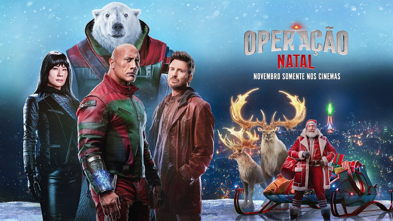 Chris Evans e The Rock em Operação Natal: Trailer Mostra Missão para Salvar Papai Noel
