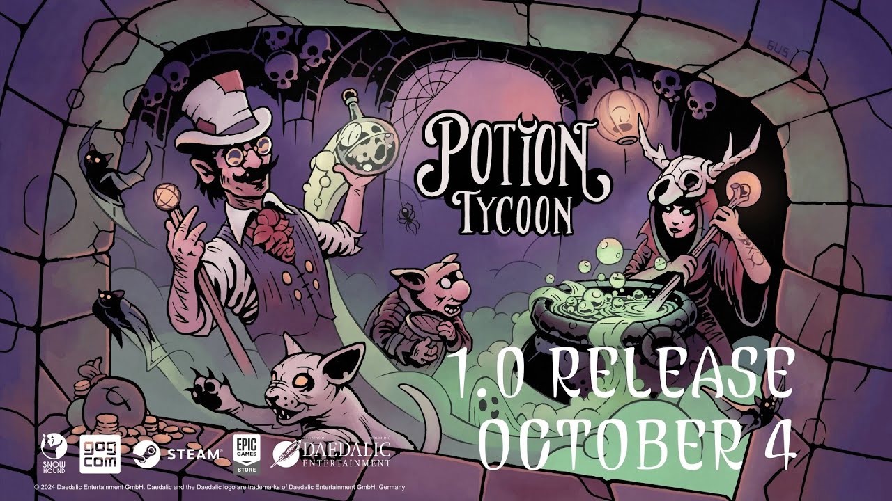 Potion Tycoon – O Simulador de Gestão Mágica Chega em Outubro
