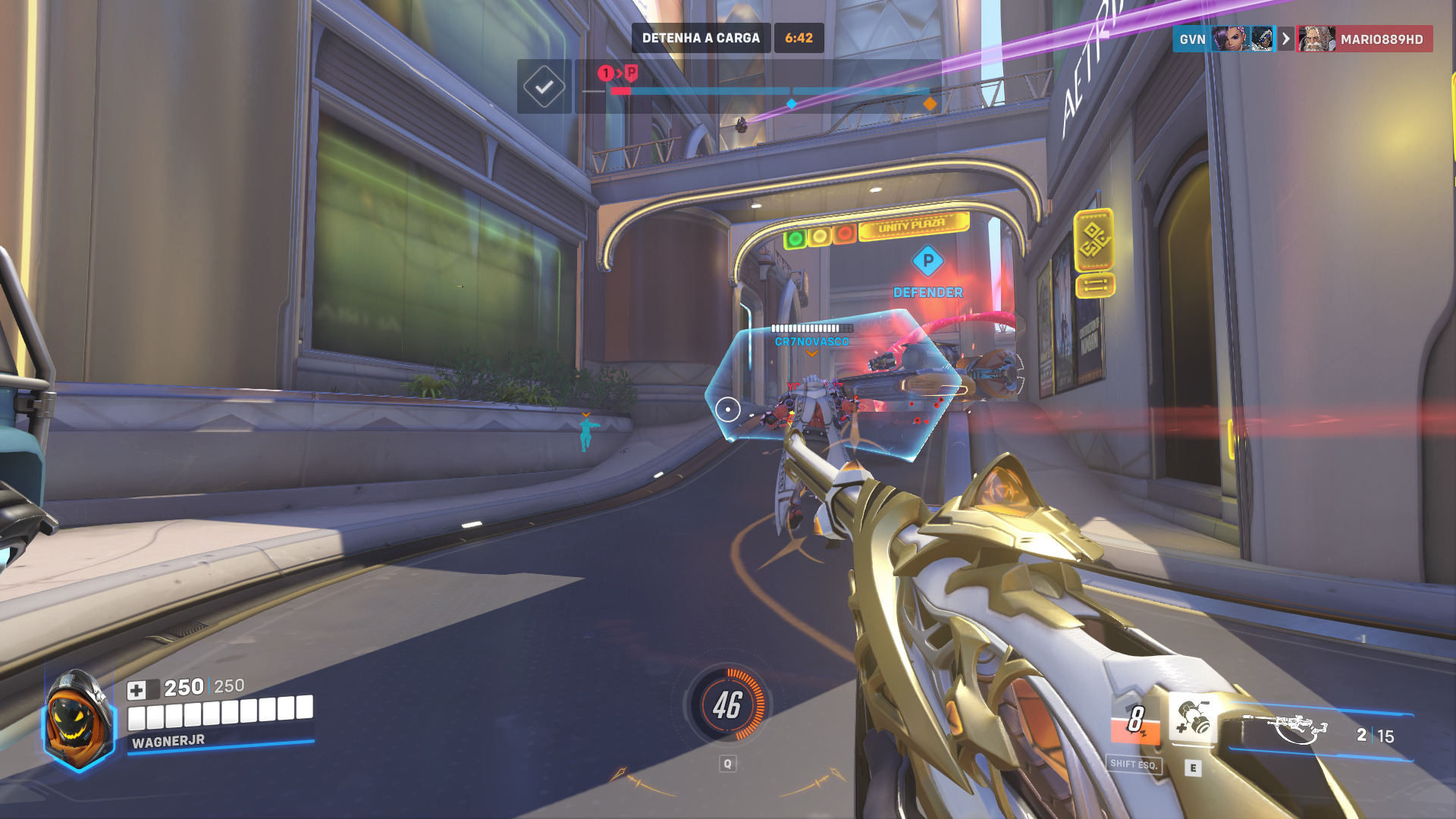 A Arma Mítico Sol Obscuro da Ana em Overwatch 2