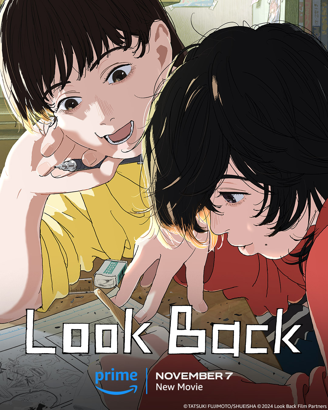Filme "Look Back" Chega ao Prime Video em Novembro