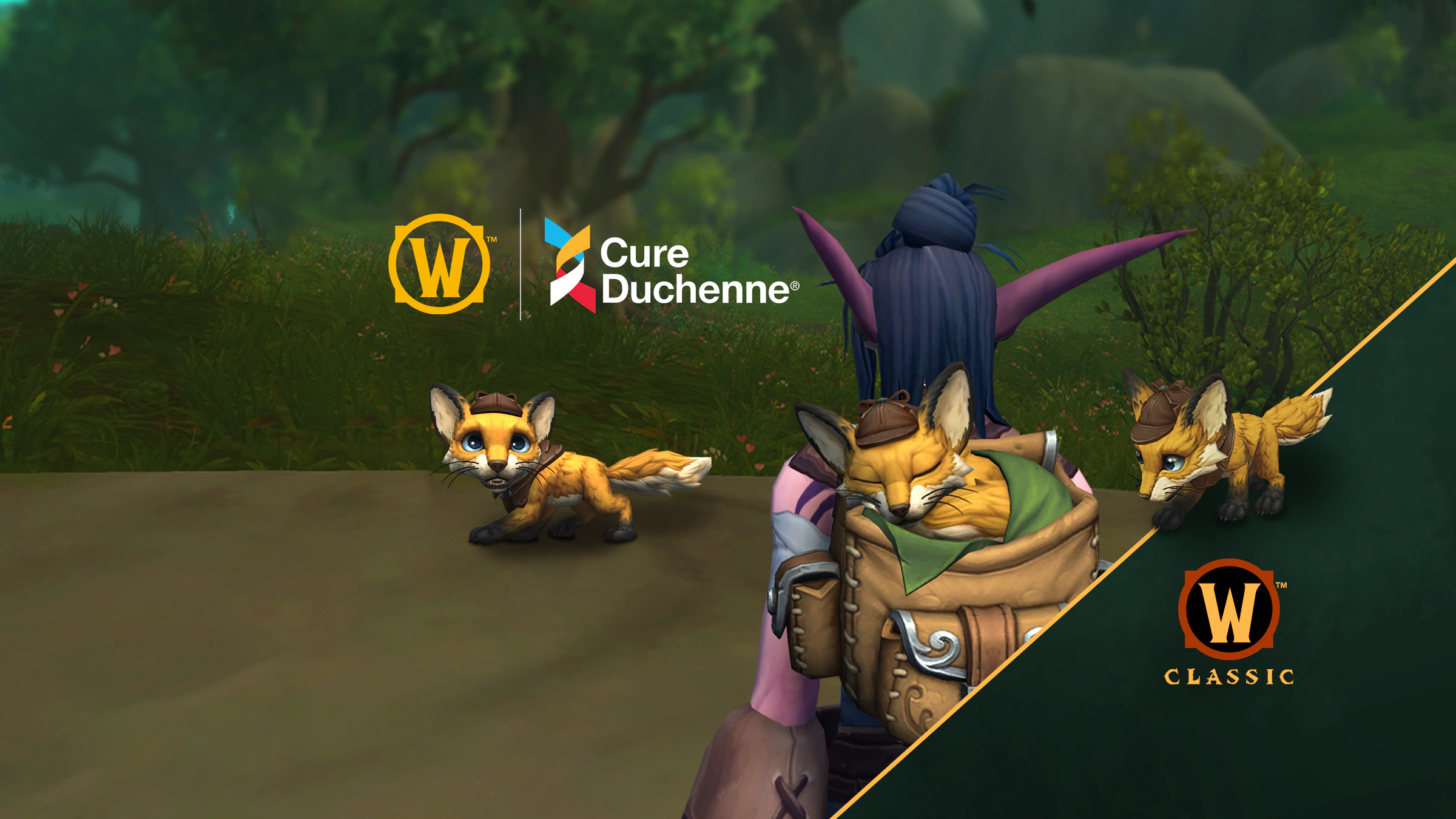 Apoie a CureDuchenne com a Oferta de Mascote Beneficente de World of Warcraft 2024