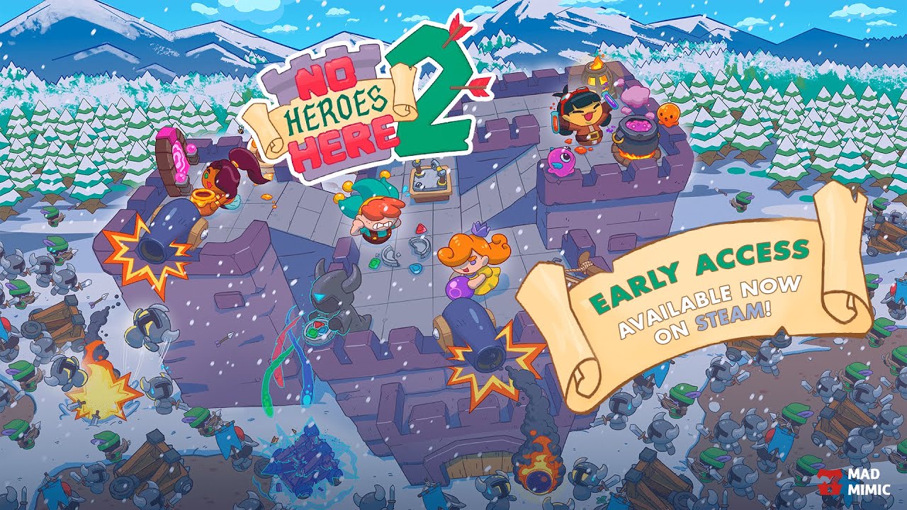 No Heroes Here 2 Chega ao Acesso Antecipado no Steam