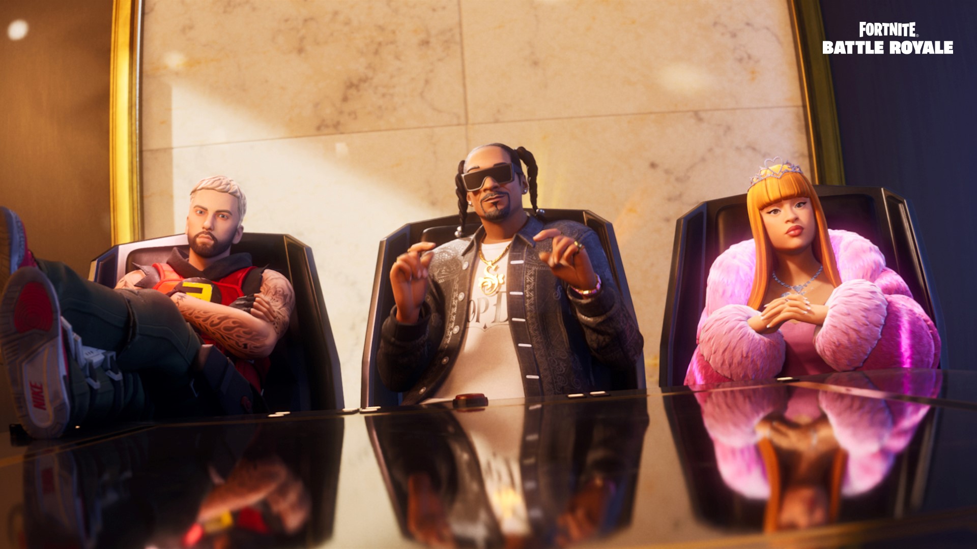 Fortnite Capítulo 2 Remix: Snoop Dogg, Eminem e Ice Spice Estrelam Show na Time Square