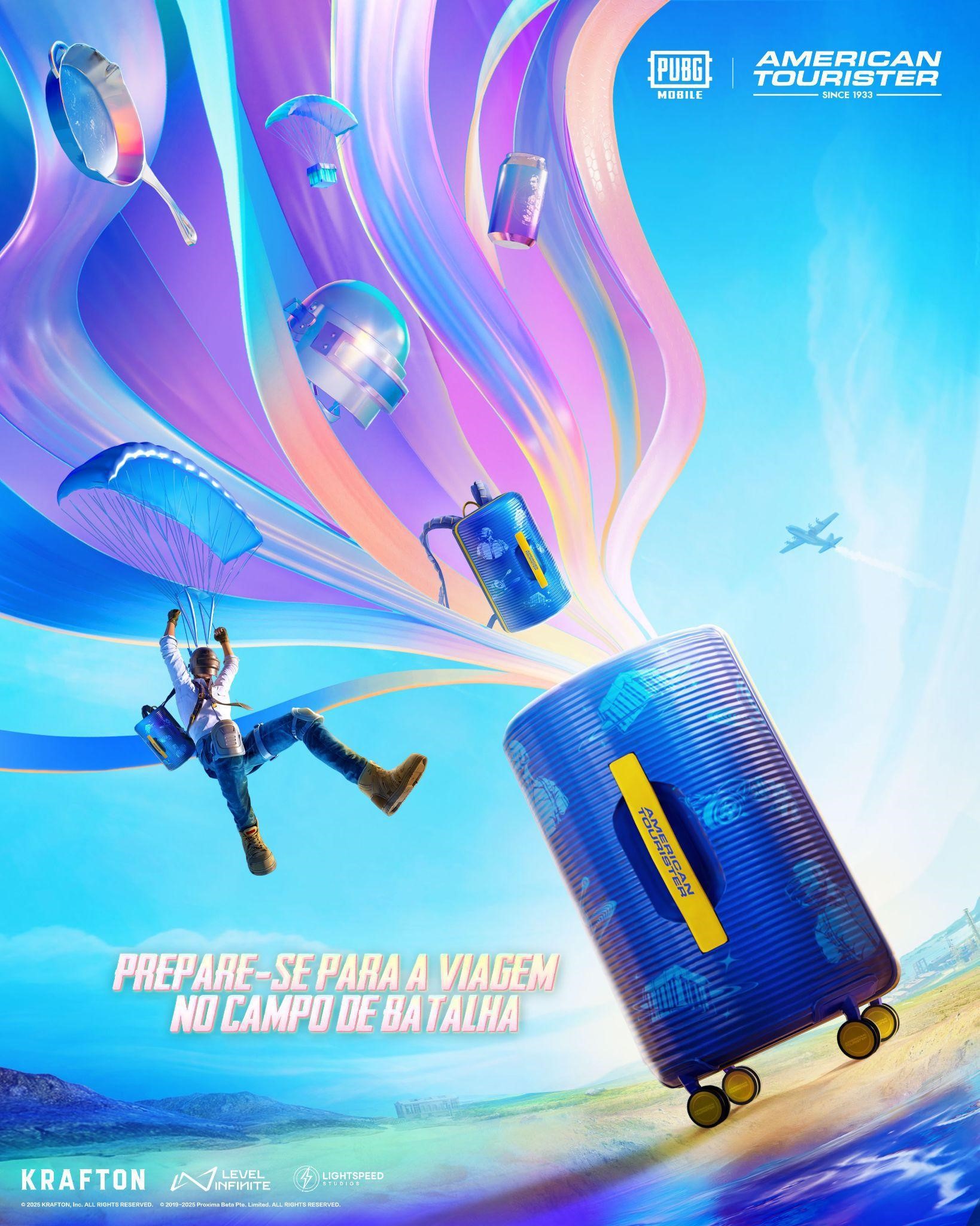 PUBG MOBILE e American Tourister: Parceria para Coleção Exclusiva de Malas e Conteúdos no Jogo
