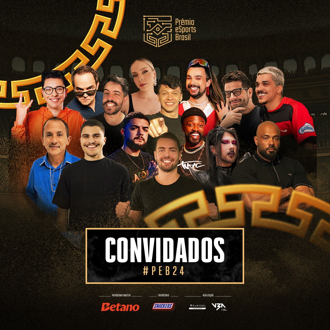 Celebridades da Internet Brilharão na Entrega dos Troféus do Prêmio eSports Brasil 2024